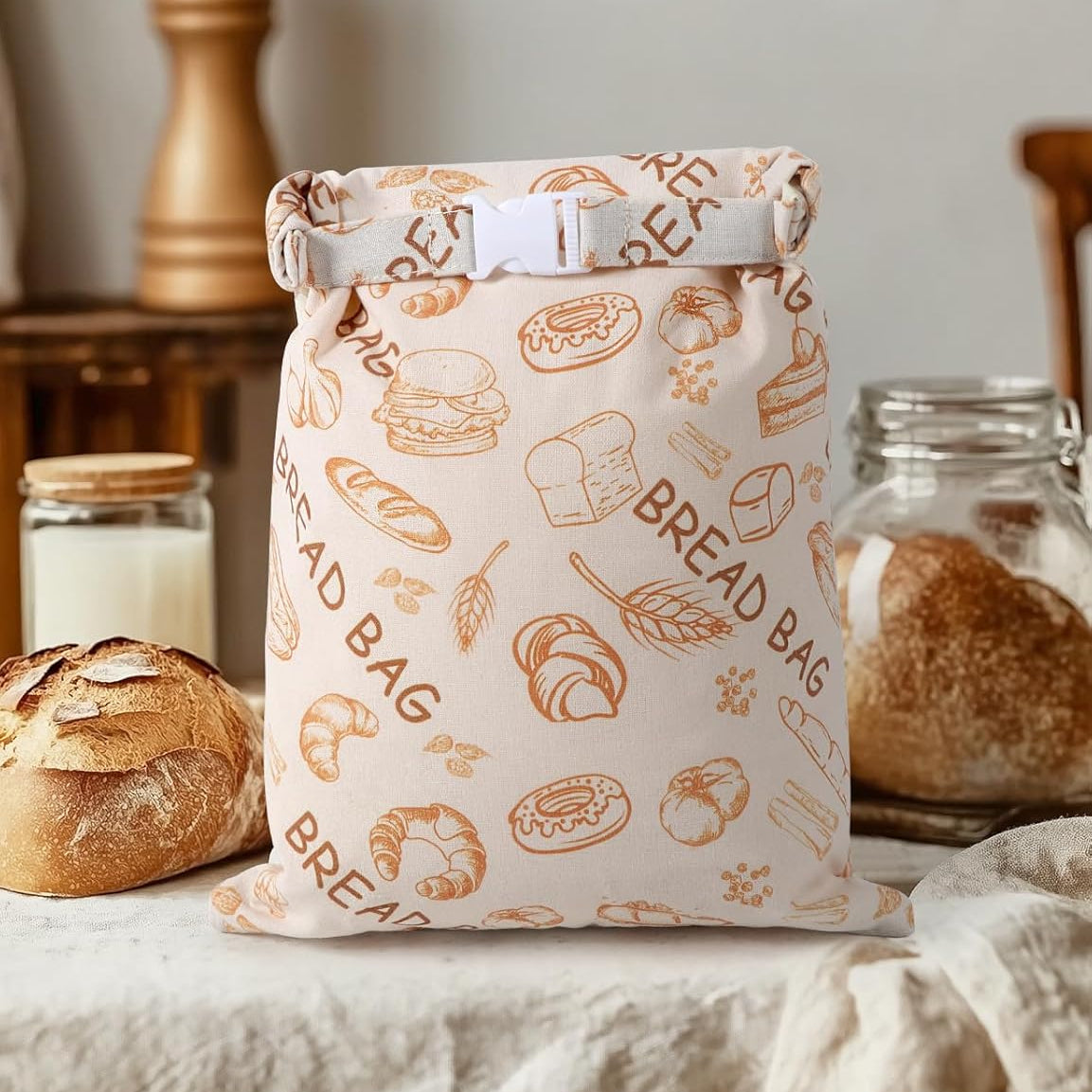 Reusable Beeswax Bread Bag