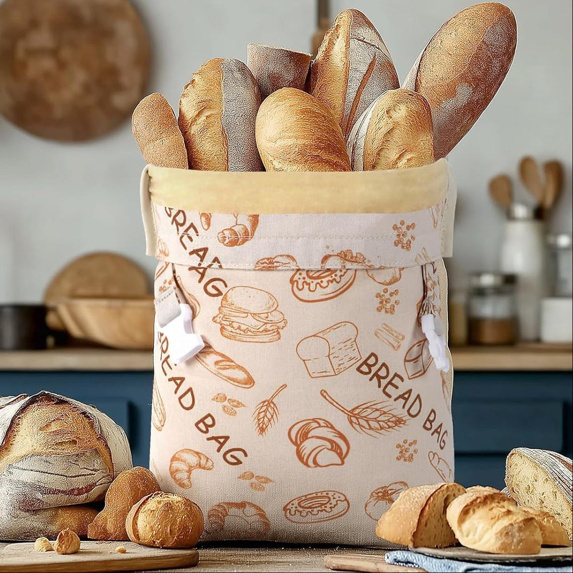 Reusable Beeswax Bread Bag
