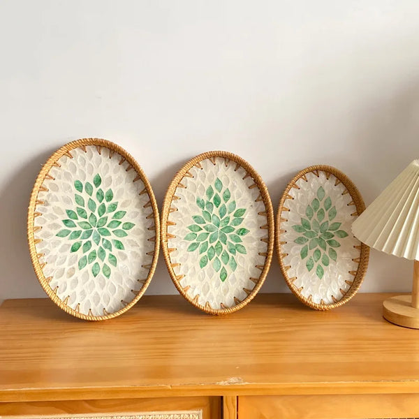 Hand-Woven Rattan Serving Tray