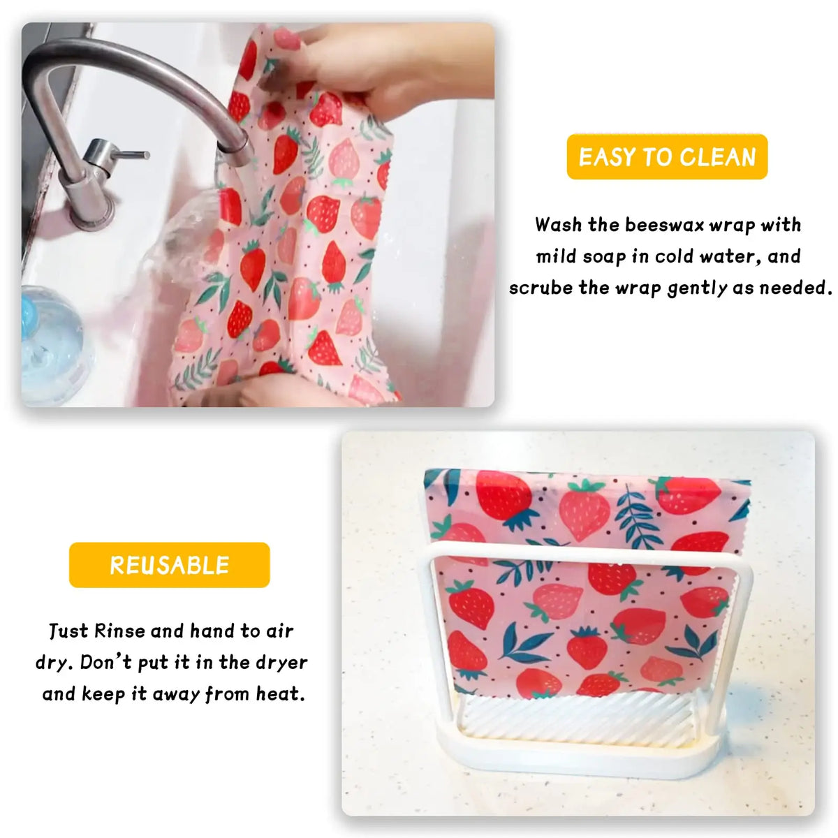 Reusable Beeswax Food Wrap