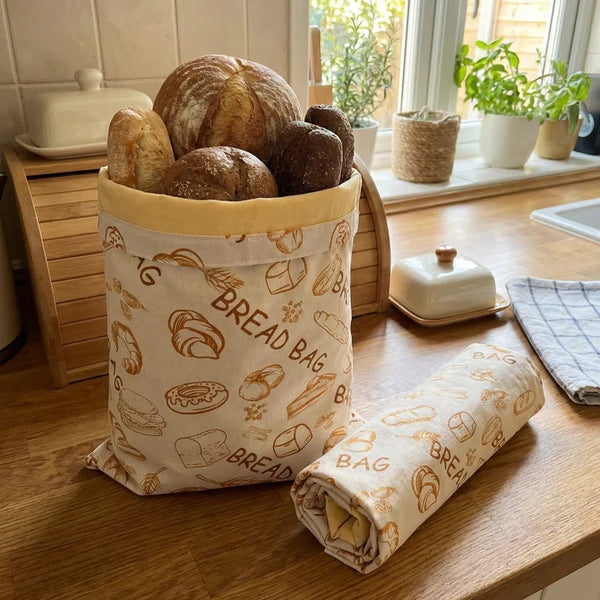 Reusable Beeswax Bread Bag