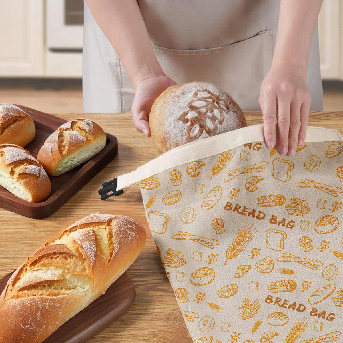 Reusable Beeswax Bread Bag